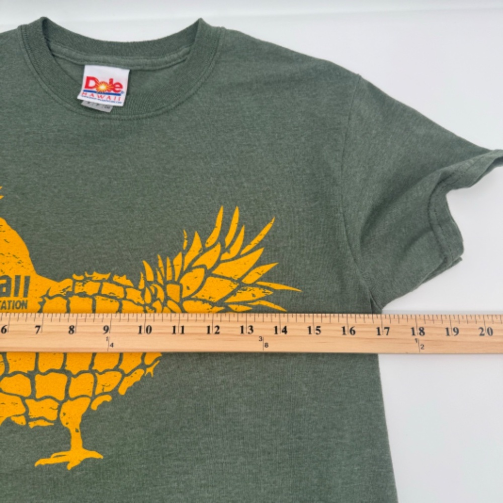 Dole Plantation Hawaii T Shirt Men Small Green Short Sleeve Rooster Chicken - Picture 6 of 7